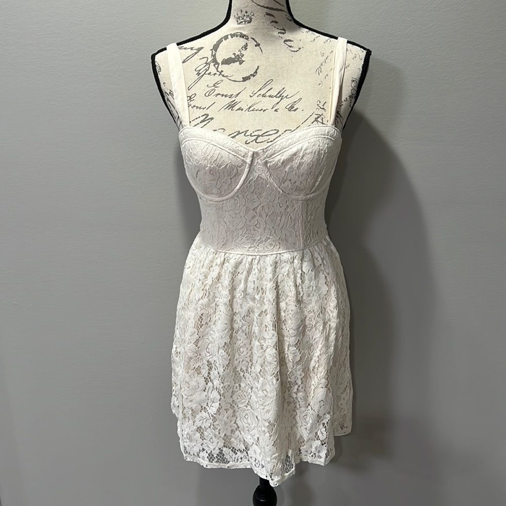Abercrombie & Fitch Corset Smocked Mini Dress